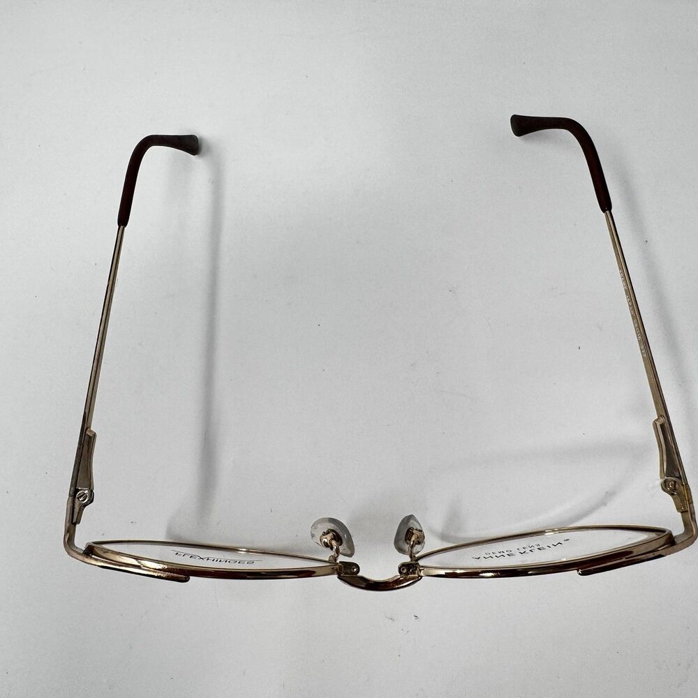 Vintage Anne Klein AK23 022 Gold Brown Eyeglass Frames 56-16-135 Made Japan - Picture 4 of 9
